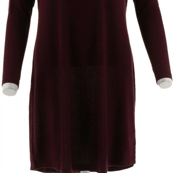 WOMEN'S SIZE M  Brushed Hacci Cold Shoulder Dress - Picture 2 of 6